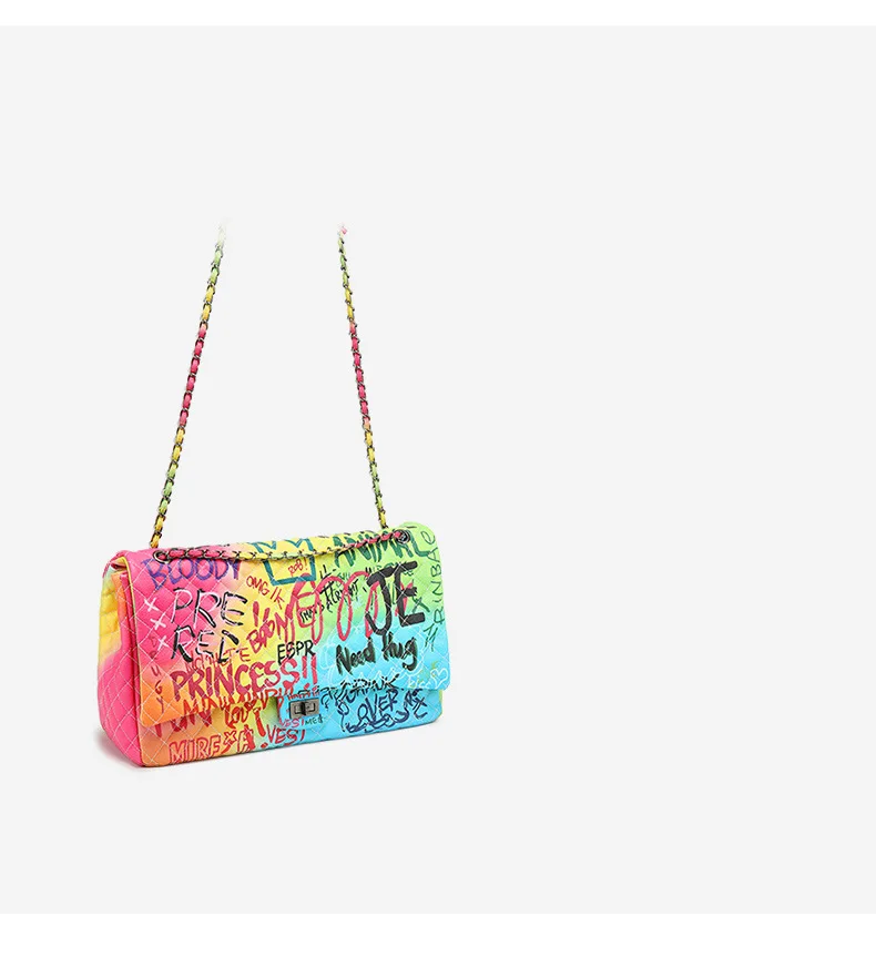 corrente bolsa de ombro alta qualidade colorido