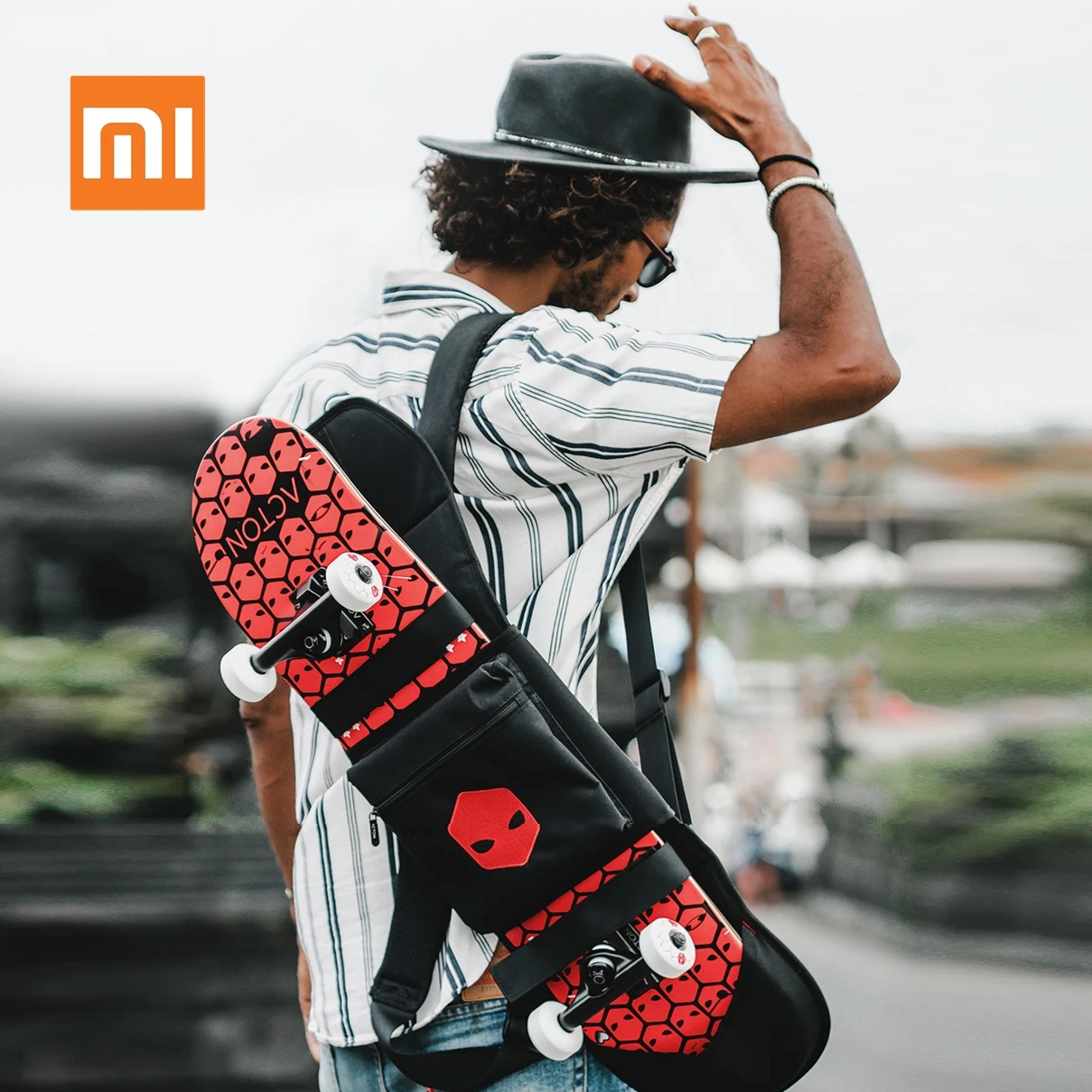 Xiaomi ACTON Skateboard Backpack Bag for Double Rocker Portable Durable Students Skateboard Bags Sk