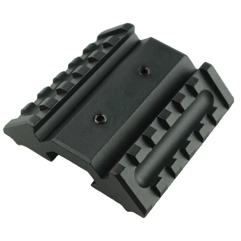 45 Degree Offset Dual Side Rail Angle Mount 6 Slot Tactical Accessory Rail 