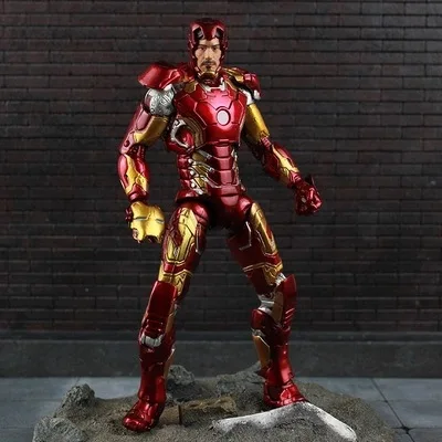 Marvel выберите Мстители со знаком Железного человека 45 супер герой Железный человек фигурка модель игрушки 18 см