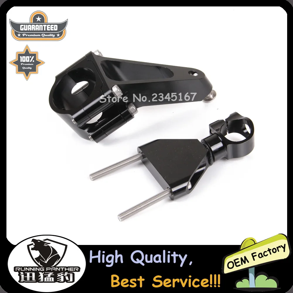 Black CNC Direction Steering Damper Stabilizer Holder Bracket Mounting Kits for Honda CBR600 F4i