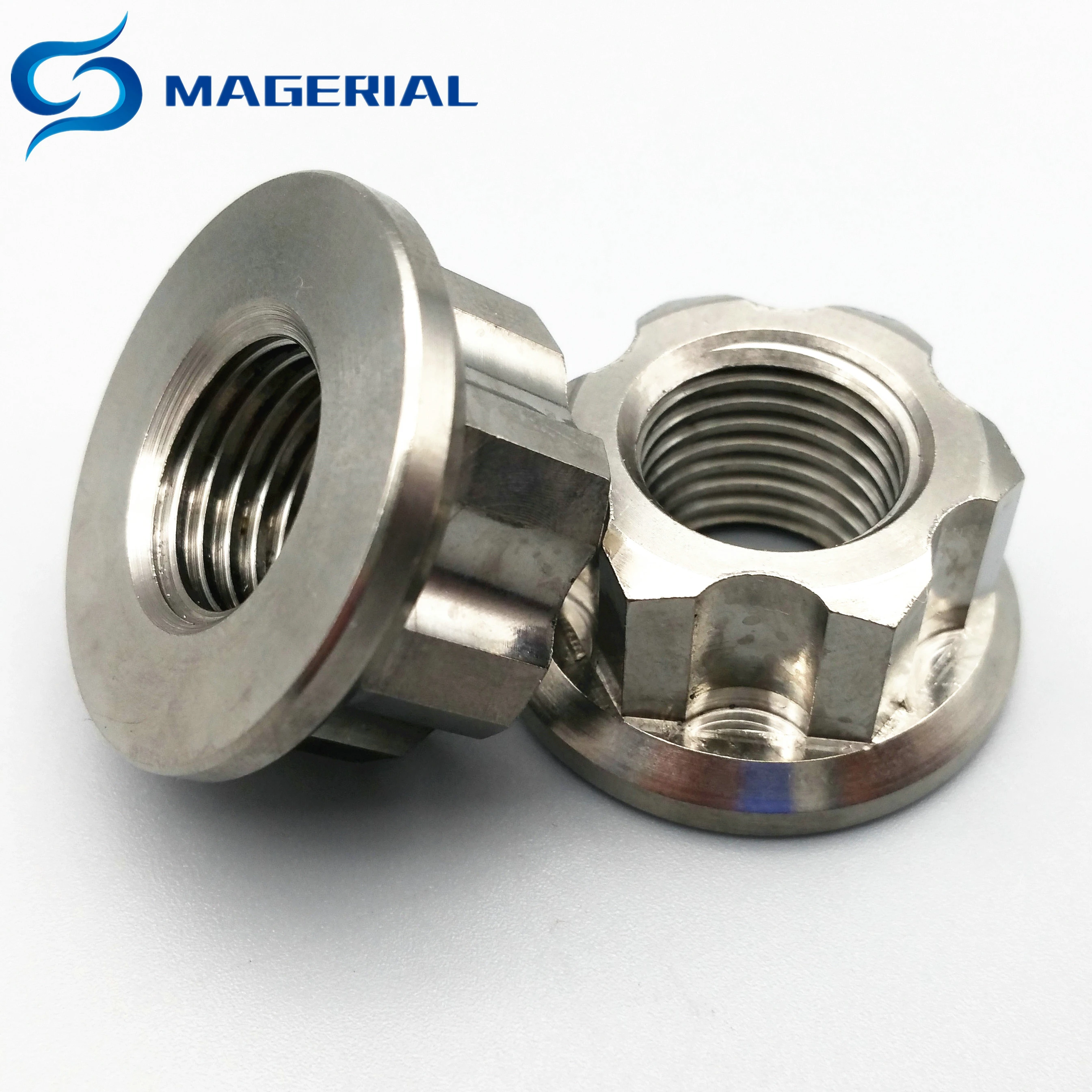 2pcs MTB Bicycle Bike Motorcycle Titanium Ti Flange Nuts Bolts Screw Nuts M8 UE 2pcs MTB Bicycle Bike Motorcycle Titanium Ti Flange Nuts Bolts Screw Nuts M8 UE