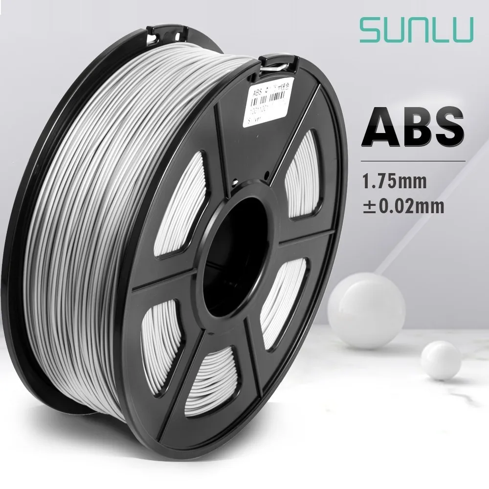 

SUNLU 3D Printer Filament ABS 1.75mm 1KG/Roll With Spool ABS Extruder Consumable Material 3D Printing Pen Filament Refills
