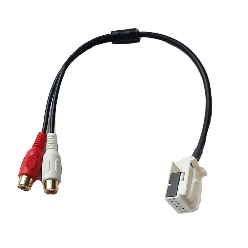 Автомобильные аудио части RCA кабель адаптер для Peugeot 307 308 4007 Citroen C3 C4 C5 C8|rca car adapter|car