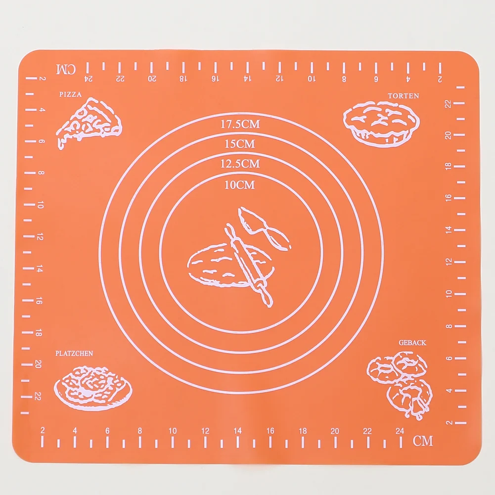 Silicone Baking Mat Non-Stick with Scale Liner Pad Pastry Rolling Dough Fondant Baking Pastry Bakeware Tools 29*26 cm