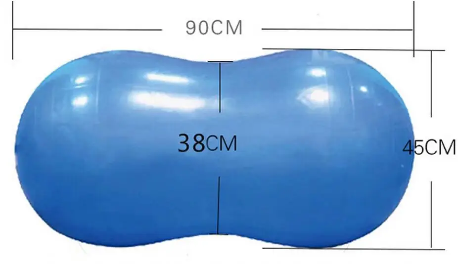 45*90 см Взрывозащищенный йога мяч восстановления капсулы Спортивная футболка арахис Массажный мяч с воздушным насосом
