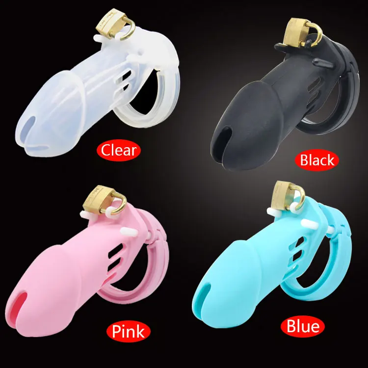 

1pcs Plastic Male Chastity Device padlock Lock Penis Ring Cock Cages Ring Virginity Lock for Men Chastity Locks