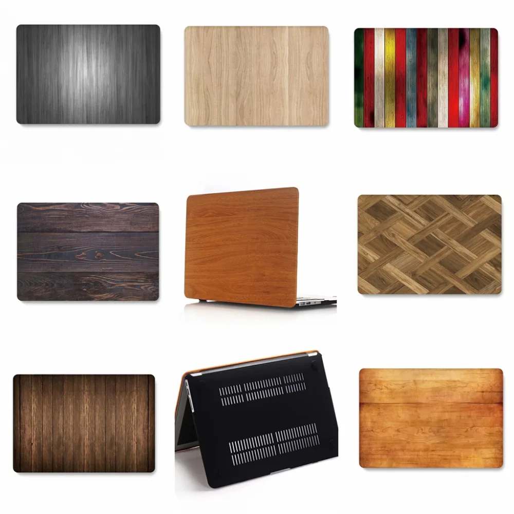 

Wood Grain Hard Case For Macbook Air 11 13 Pro 13 15 Retina Touch Bar Cover for Apple Mac book New 12 inch Shell Laptop Case