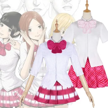 

Anime Back Street Girls: Gokudolls Cosplay Costume Mari Tachibana Chika Sugihara Airi Yamamoto Cosplay School Uniform Halloween