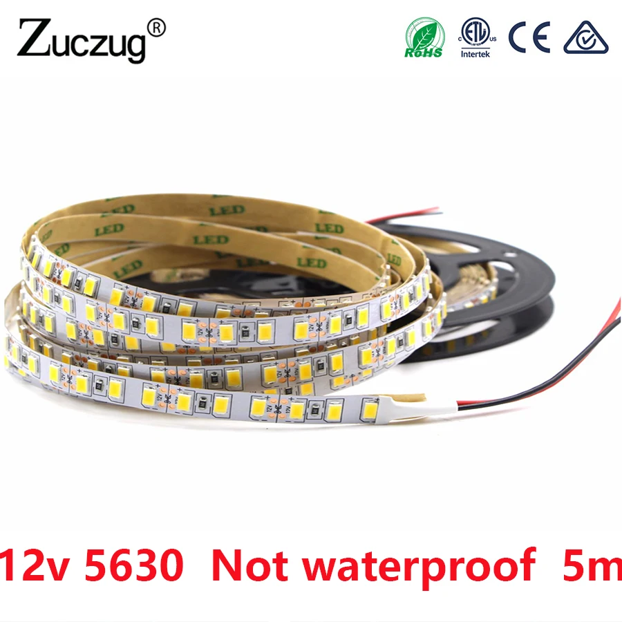 DC 12V LED Strip SMD 5630 Not Waterproof DC 12V 60LEDs/m Warm White 5m LED Strip Flexible Light Tape Lamp Home Diode Ribbon DC 12V LED Strip SMD 5630 Not Waterproof DC 12V 60LEDs/m Warm White 5m LED Strip Flexible Light Tape Lamp Home Diode Ribbon