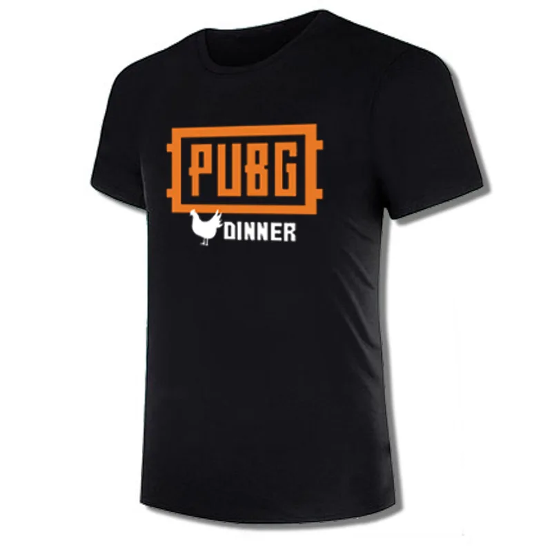 

2017 Hot Game Playerunknown's Battlegrounds PUBG T-shirt Fashion Tshirt Winner Chicken Dinner Men's Short Sleeve Tee Tops