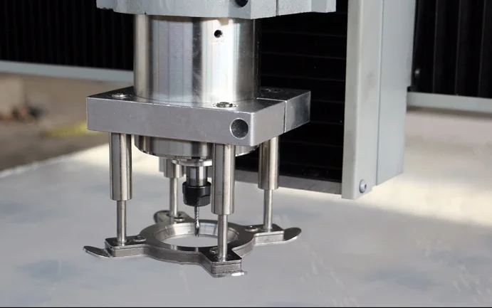

CNC engraving machine 65mm spindle automatic Floating platen plate clamp clamps for thin metal, abs, acrylic