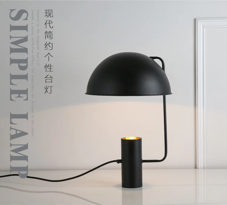 Новый американский Novetly прикроватный светодиодный настольный светильник кровать свет гостиная спальня лампа крышка отражение искусство