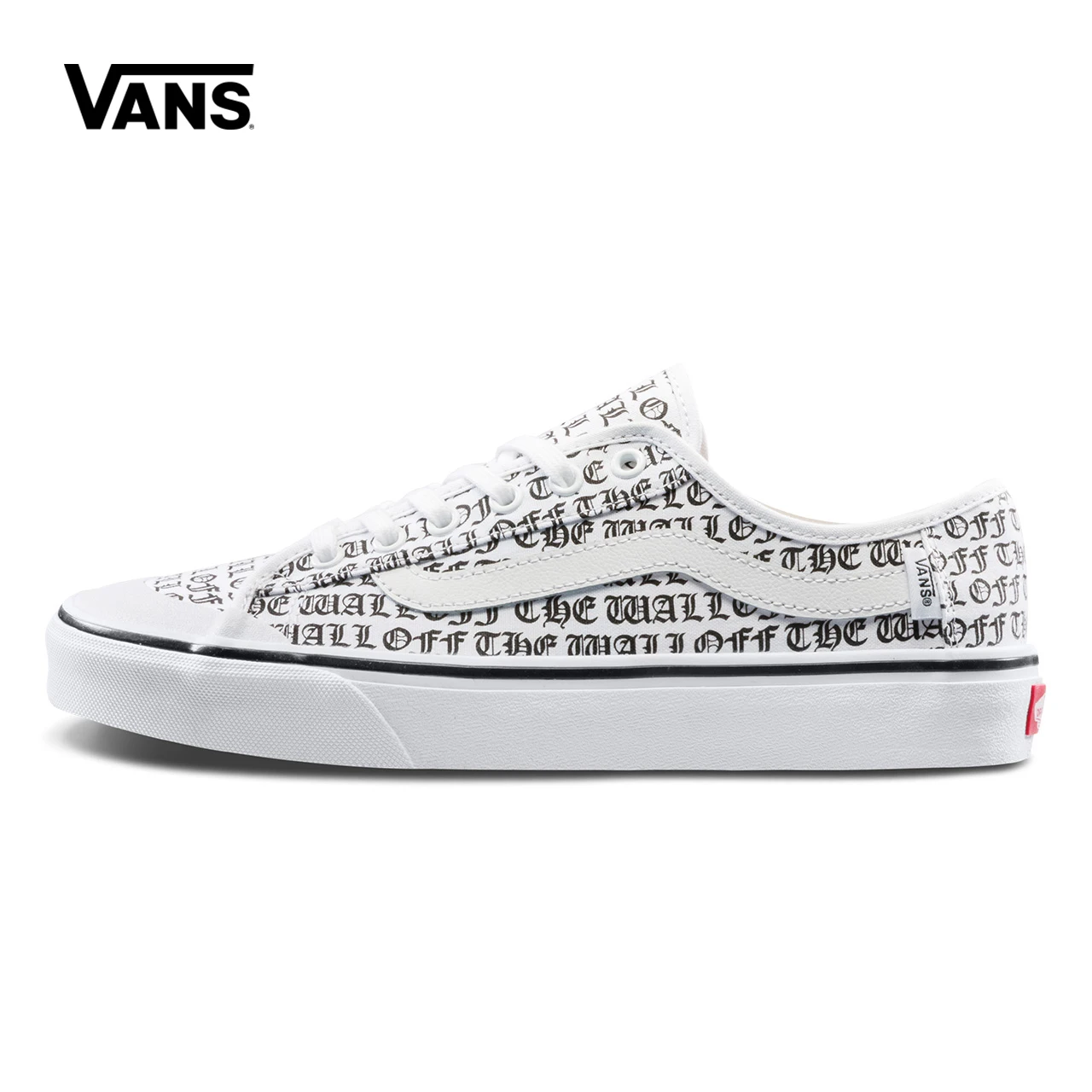 Unisex Vans Shoes White Letter Printed Low-top Skateboarding Shoes Sneakers Sport Outdoor Canvas Vans Sneaker VN0A3QXZT1Z