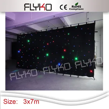 

Free Shipping 3*7m hot sales portable led star cloth
