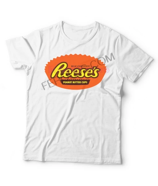 

GILDAN Reeses Milk Chocolate T Shirt Fun Design Custom Print Short Sleeve T-Shirt