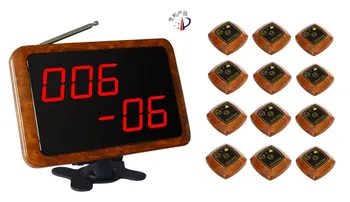 

Free shipping! Restaurant ordering system, wireless waiter call, 12 two keys button: call, cancel, 1 receiver display function