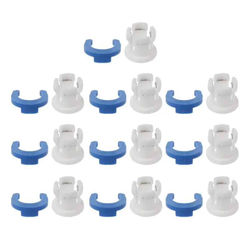 

10Sets Bowden Tube Clamp Pipe Horse Clip Fixed 6mm 3D Printers Parts Shoe Coupling Collet Part