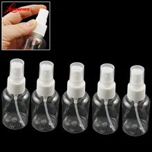 5 шт. прозрачная 30 мл пустая бутылка с пульверизатором для путешествий портативный пластиковый распылитель духов с насосом флаконы-распылители бутылки упаковки для макияжа многоразового использования Бутылка