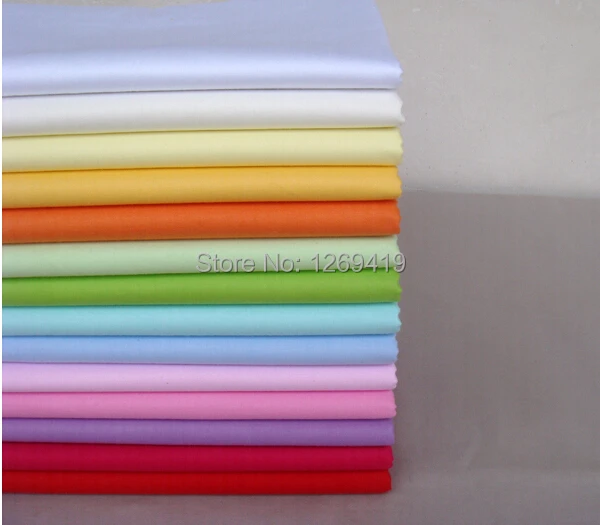 

14PCS 40*50cm Plain Colour Pure Cotton Patchwork Fabric Fat Quarter Bundle Tilda Sewing Textile DIY Quilting Baby Toy Tecido
