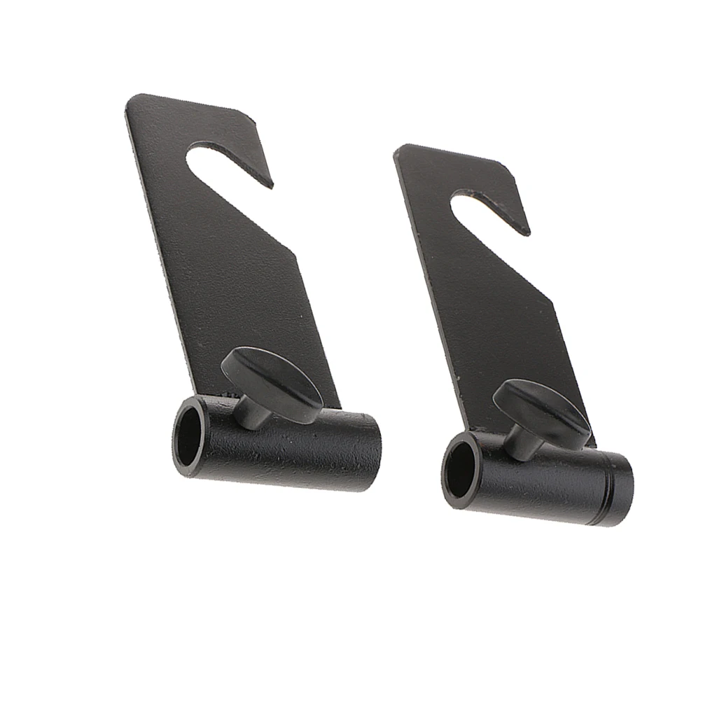 2 Pieces 1 Roller Wall Mounted Manual Background Frame Support Bracket Hooks