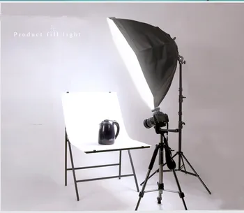 

Photography Video Studio Lighting Kit 162w Soft Box Light Stand CD50