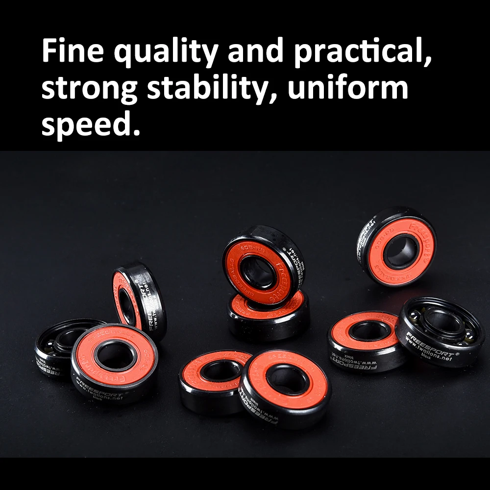 

Freesport 8Pc Super Fast Skates Bearing Generic Hybrid Ceramic Bearing Skateboard Roller Skating Wheels Bearings 608 Accessories