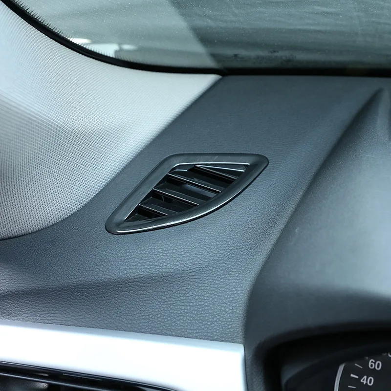 2 шт. черное дерево для BMW X1 F48 2016 2019 АБС пластик приборной панели решетка