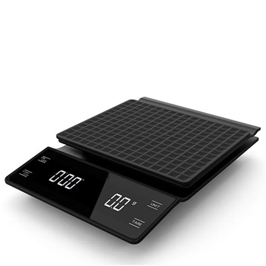 

3kg / 0.1g Household Electric Scale Portable Drip Coffee Scale with Timer Electronic Weighing Bar Kitchen High Precision LCD