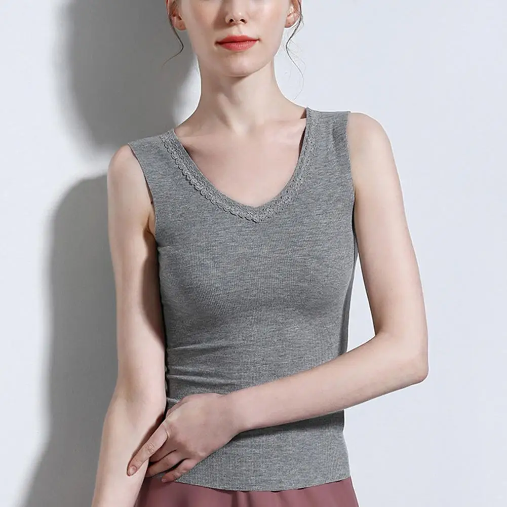 

2019 New Yfashion Women Lace V Neck Elastic Camisole Vest