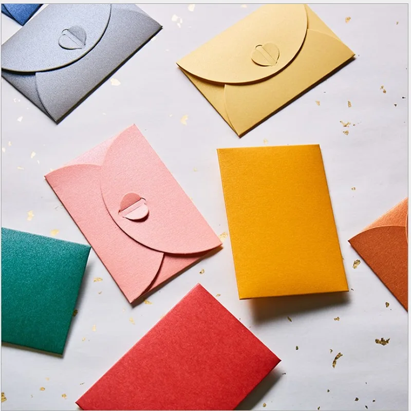 45pcsset Vintage Love Vintage letter blank mini paper envelopes wedding invitation envelope gilt envelope2 color