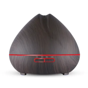 

VVPEC Aroma Essential Oil Diffuser Ultrasonic Air Humidifier usb mini with Wood Grain 7 Color Changing LED Light for Office Home