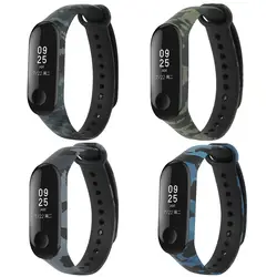 Для mi Band 3 ремешок mi Band 3 Аксессуары сменный силиконовый разнообразный ремешок на запястье для Xiaomi mi 3 Смарт браслеты 4 цвета