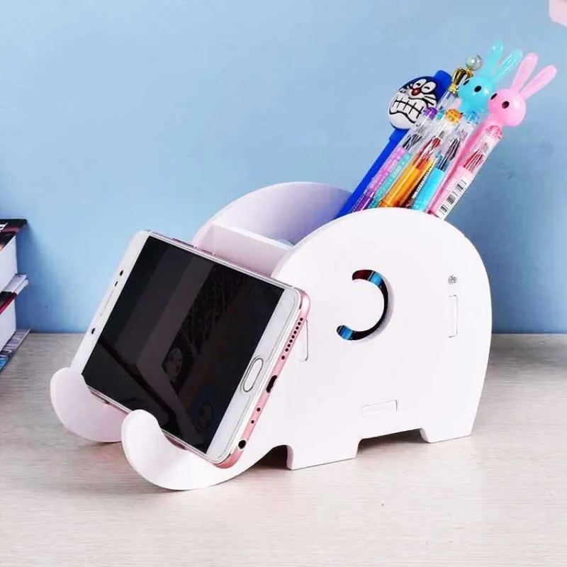Elephant Shape DIY Office Desktop Storage Organizer Box