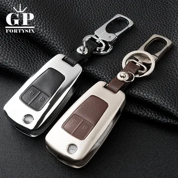 

2/3/4/5 BTN Flip Key Cover Zinc Alloy + Leather Case for Chevrolet Lova Cruze Opel VAUXHALL Insignia Astra Buick Keychain Holder