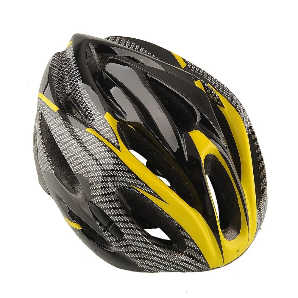 

Cycling Mountain Bike Racing Yellow Helmet Unisex Adult Women Safety Carbon New