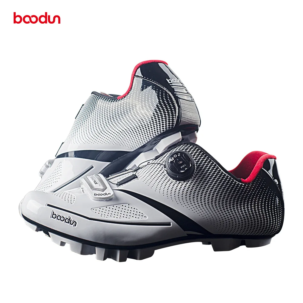 Zapatos de ciclismo BOODUN para hombre, zapatos de bicicleta de carretera, zapatos de bicicleta de montaña, zapatos de ciclismo reflectantes, zapatillas de carreras de triatlón