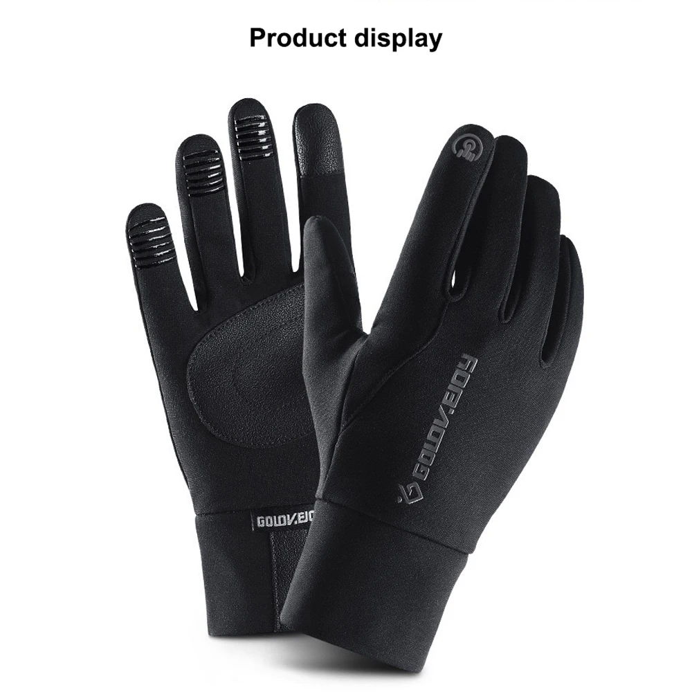 Mens Unisex Leather Gloves Touch Screen Thinsulate Lined Driving Warm Gloves Winter Keep Warm Mittens Male