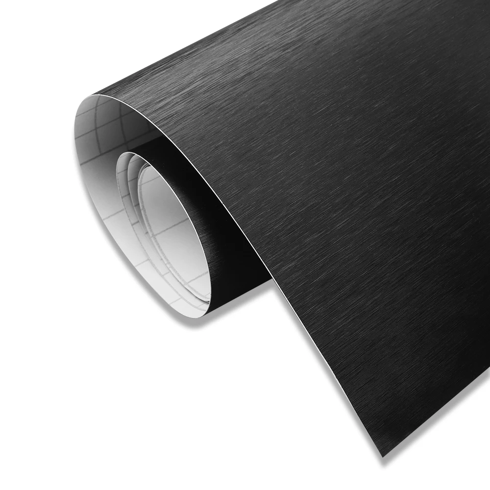 

1 Pcs Car-styling Brushed Aluminum Vinyl Film Metallic Wrap Sticker Decal Bubble Free Air Release Decal Vinyl Sheet Car Styling