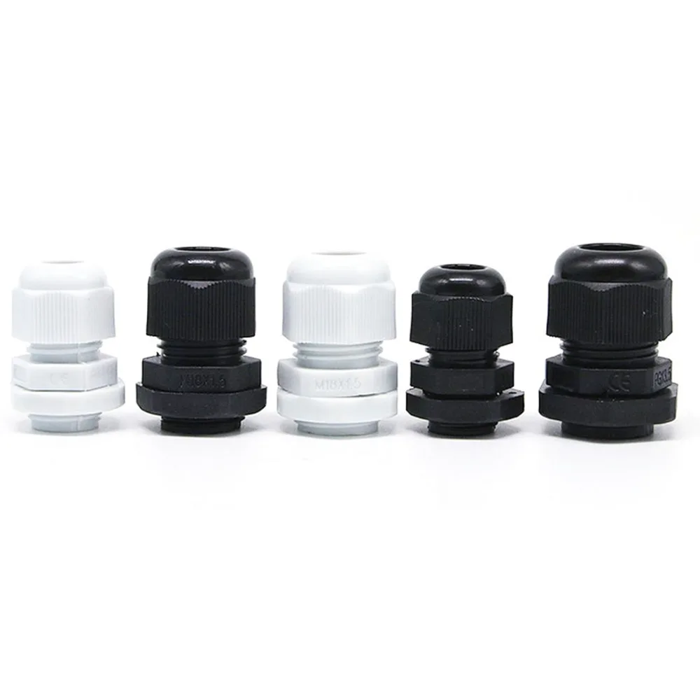 10pcs IP68 Nylon Qaterproof Cable Gland PG7/PG9/PG11 High Quality PA Material New Wholesale Price |