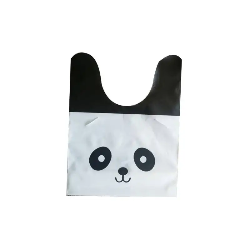 

new50pcs Cartoon Candy bag Gift Boxes Bunny ears / panda pattern Cookie Dessert Bakery Treat Gift DIY Storage for Wedding