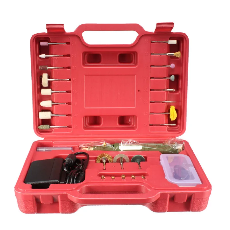 

New Arrival 2018 Power Tools Mini Electric Drill Tool Kit AC110V/220V Rotary Power Tool Set Variable Speed Drill 18V Mini Drill
