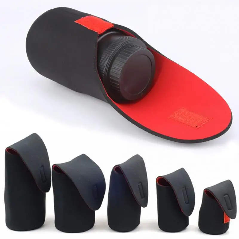 

2019 NEW Lens Bag Soft Neoprene Waterproof DSLR CameraLens Bag Case for Canon Nikon Sony DSLR Camera 5 Size