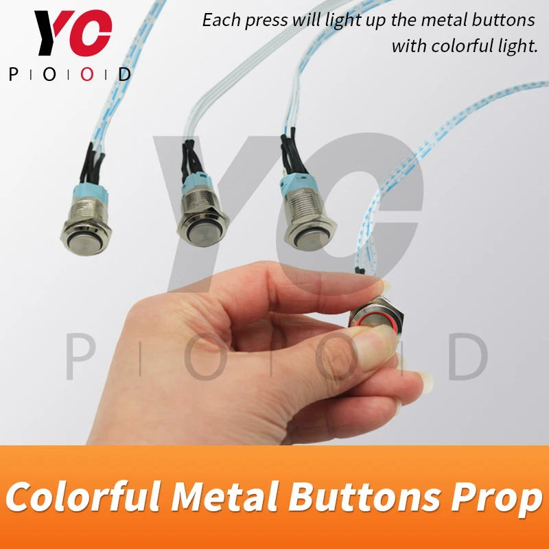 

Sequence Colorful Metal Buttons Prop Escape Room Light up metal buttons in correct order to unlock takagism game room YOPOOD