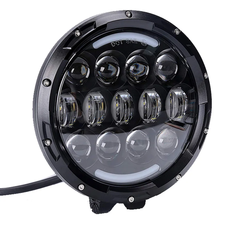 Wzjoo7 дюймов 105 Вт светодиодный головной светильник с высоким и низким лучом рабочий светильник с DRL парковочный светильник для jeep wrangler land rover concoration, Camping