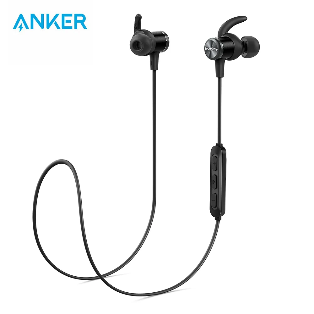 Продажа Anker Bluetooth наушники Soundcore Spirit с беспроводной Bluetooth 5,0 8h батарея IPX7 SweatGuard Tech и микрофоном