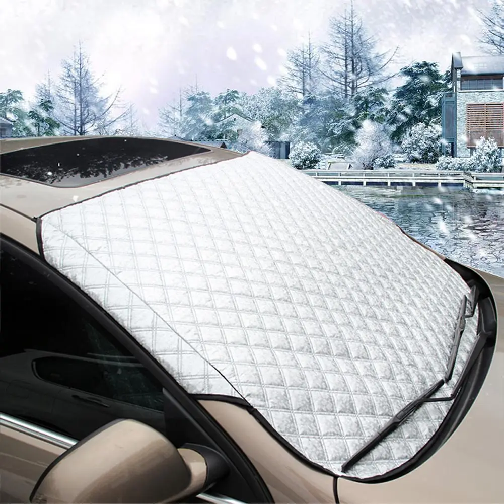Лобовое стекло автомобиля снежное покрытие Мороз Защита от солнца щит Универсальный ПВХ M8617
