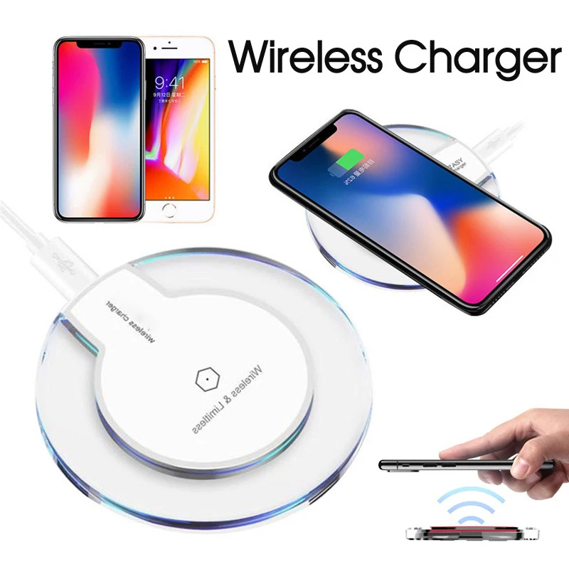 

Qi Wireless Phone Charger for iPhone X Xs MAX XR 8 plus Fast Charging for Samsung S8 S9 Plus Note 9 8 USB Phone Charger Pad