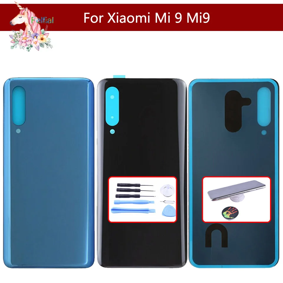 Крышка батарейного отсека для Xiaomi Mi 9 MI9 SE Mi9 explore Задняя стеклянная панель задняя