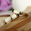 Gold color Simple Design Couple Alliance Ring Stainless Steel Wedding Ring 4mm 6mm Width Band Ring ► Photo 1/6